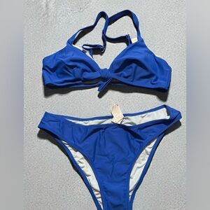 NWT Cupshe Blue Women's Swimwear Set